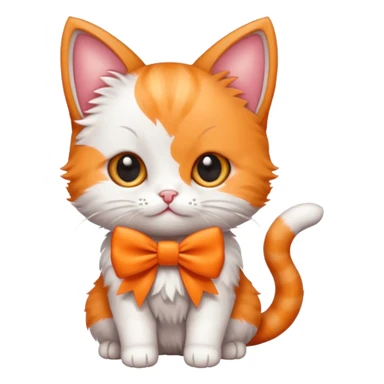 Котёнок с бантиком sticker