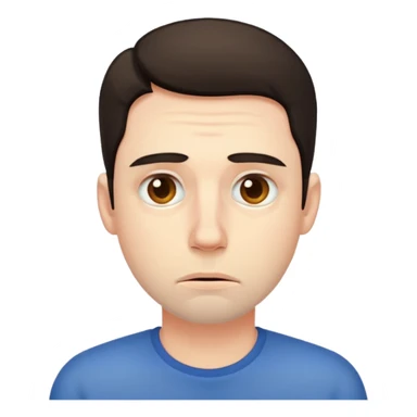 exhausted man sticker