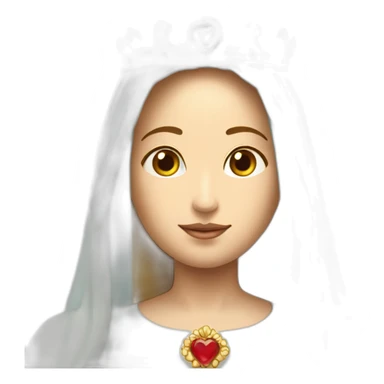 blessed Virgin Mary with crown sticker