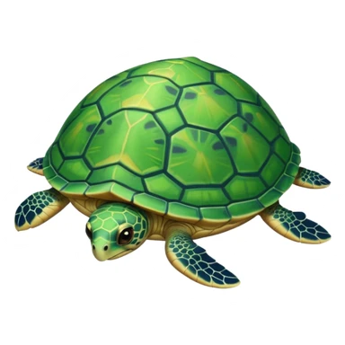 
light green turtle  sticker