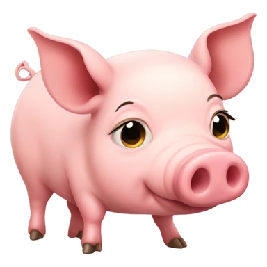 Pregnant pig sticker