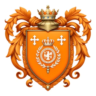 orange coat of arms sticker