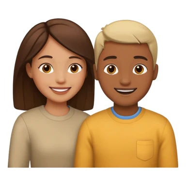 two people talking to eachother sticker