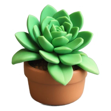 Polymer clay succulents  sticker