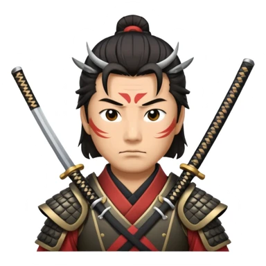 A disciplined samurai with sharp gaze, traditional armor, and a sleek katana drawn halfway.
 sticker