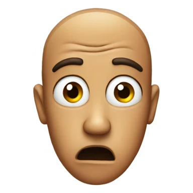 emoji that looks confused at you sticker