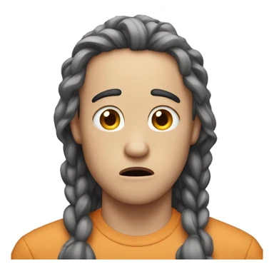 Stressed out about to cry sticker