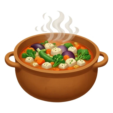 soup in clay, no spoon sticker