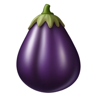 Eggplant in peach  sticker