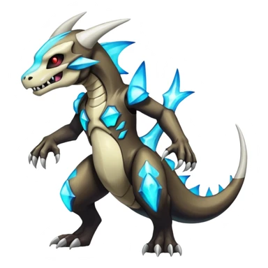 Shiny Bioluminescent Evil Glowing Ethereal Eldritch Marowak-Duskull-Darkdramon-fusion sticker