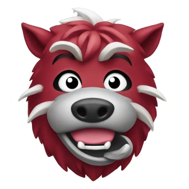arkansas razorbacks mascot sticker