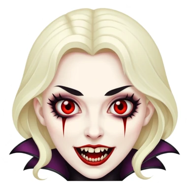 Lady vampire  sticker