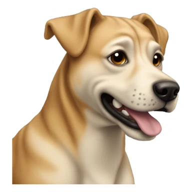 Black padderdale terrior with underbite sticker