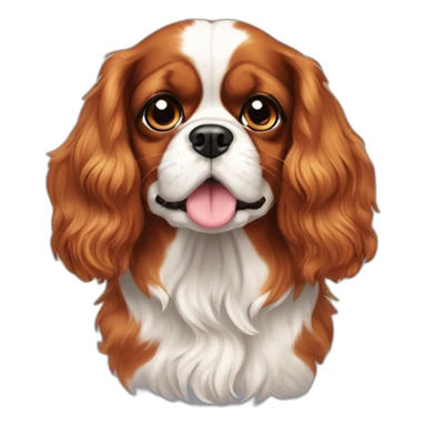 dog Cavalier King Charles Spaniel full height sticker