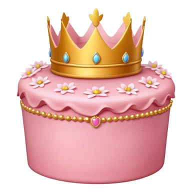 Princess peach cake sticker