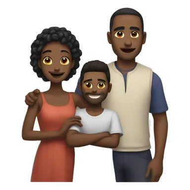 Kaius and his family  sticker