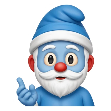 papa smurf  sticker