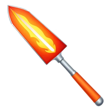 fire and blade sticker