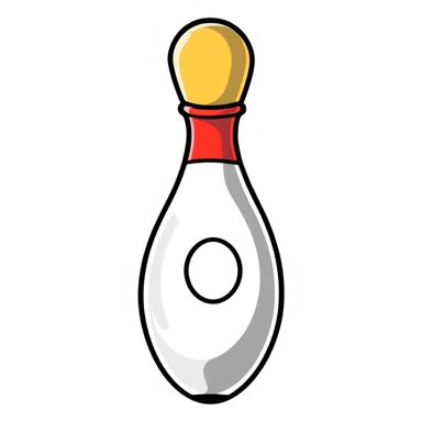 bowling pin sticker