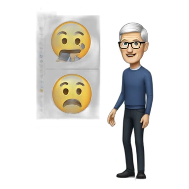 Tim Cook making presentation sticker