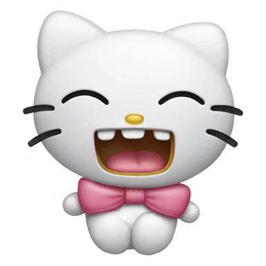 Hello kitty that sneezes sticker