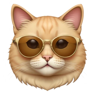 Cat with sunglasses sticker