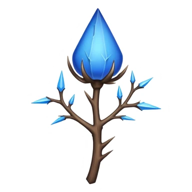 blue thorn sticker