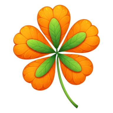 Three leafed Orange clover sticker