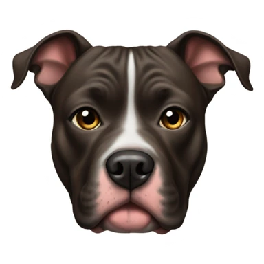 American pitbull terrier dark brindle sticker