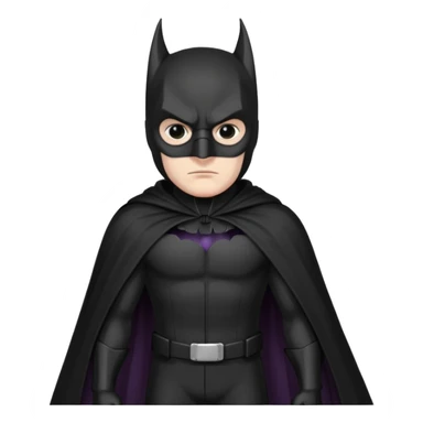 Dark Vigilante

Black suit, long cape, sharp bat-like mask, perched with brooding stance sticker