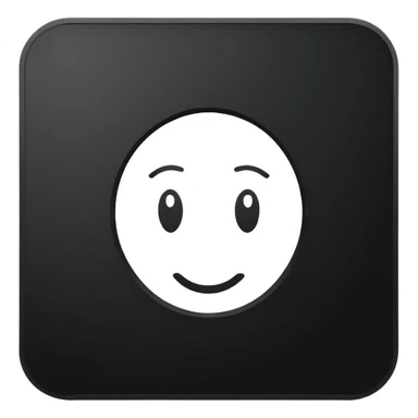 Minimalistic flat vector icon, iOS style, thin black contour on white background. Adobe Illustrator logo "Ai" inside a simple square, clean and modern, no text outside the logo, no shadows. Optionally placed on a minimal computer monitor outline sticker