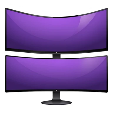 3 dark purple wide screen monitors sticker