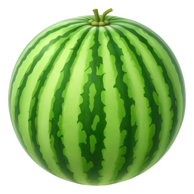 a full Watermelon without any opening  sticker