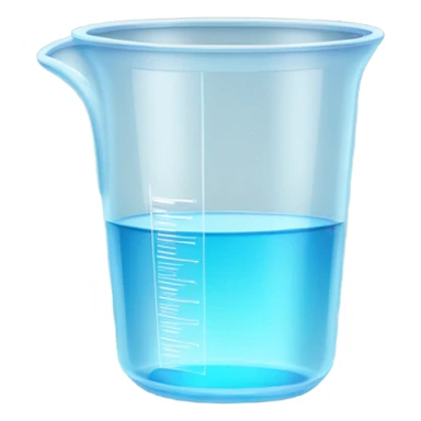 the same metal measuring cup full of water without emoji sticker