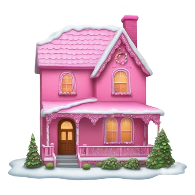 Pink ginger house sticker