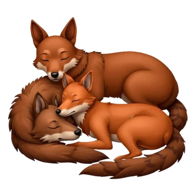 Xoloitzcuintle Dog sleeping with red wolf sticker