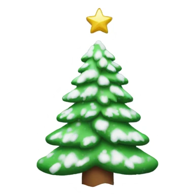 Christmas Tree with Snow on Top  sticker