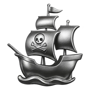 pirate ship sticker