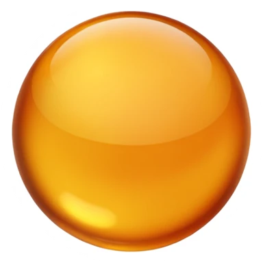 amber color ball sticker