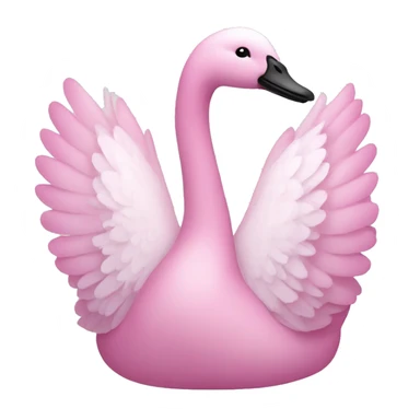 pink swan sticker
