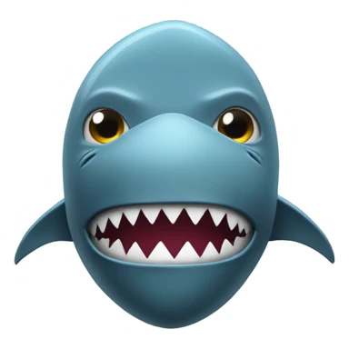 shark with ski mask sticker