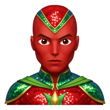Martian Manhunter with Sequin Outfit sticker