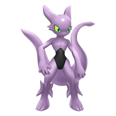 Shiny Anthropomorphic furry  Genesect-Mewtwo-Fakémon-hybrid-creature (full body)  sticker