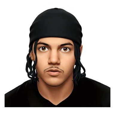 boy in hat portrait sticker