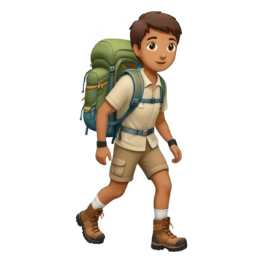 hiking in the mountains sticker