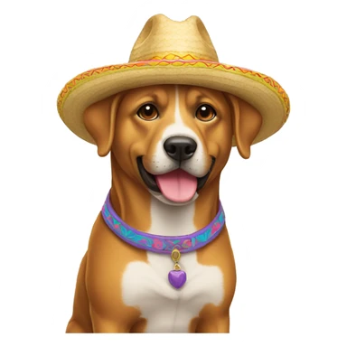 perro con sombrero sticker