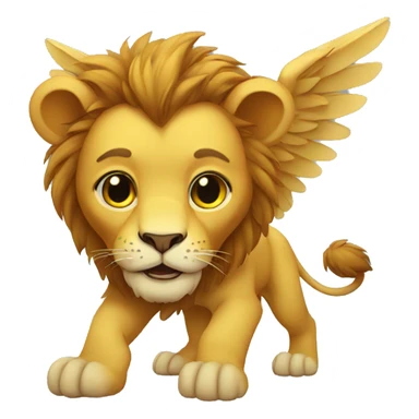 Lion with wings sticker