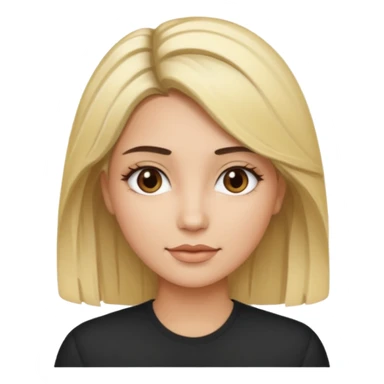 Tipos de rubio en mujer  con californianas cabello en de negro a rubio raíces negras sticker