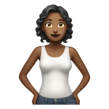 a girl spilling milk all over herself  sticker