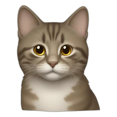Un chat humain sticker